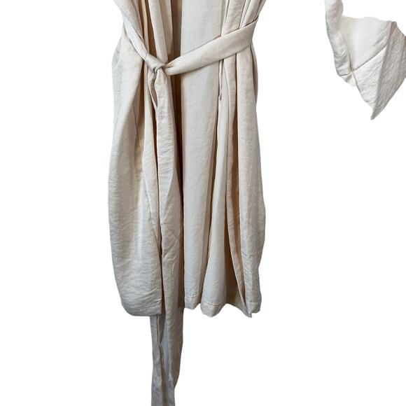 In Bloom by Jonquil Women's Philipa Lace Trim Satin Wrap Robe Cameo Size XL - Picture 7 of 12